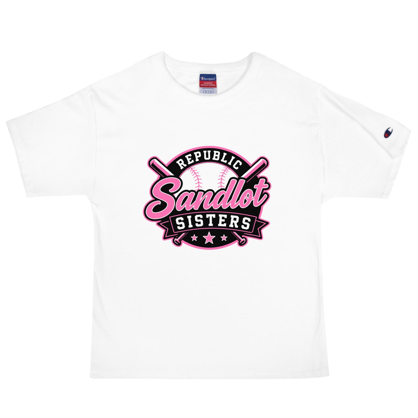 Signature | Champion T-Shirt | Sandlot Sisters | Badge Logo
