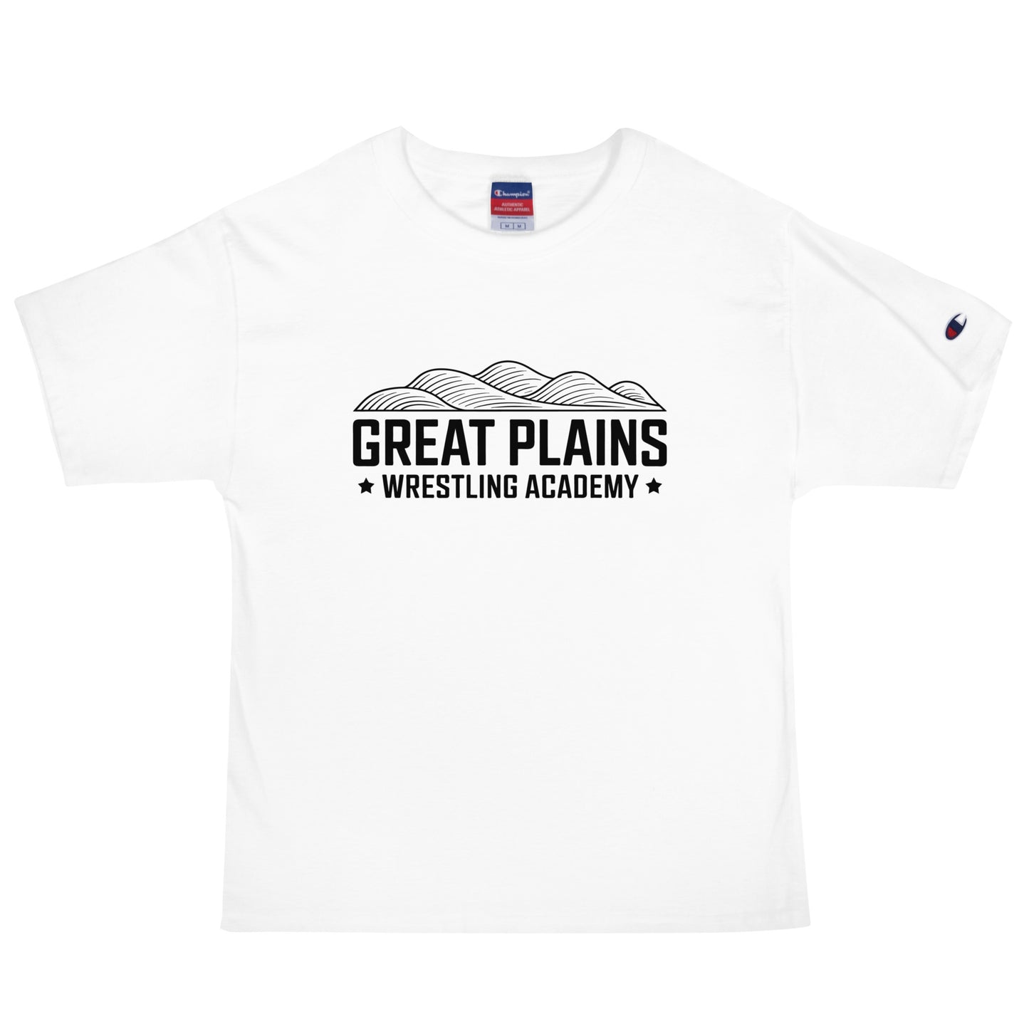 Signature | Champion T-Shirt | Great Plains Wrestling Academy | Crest Logo