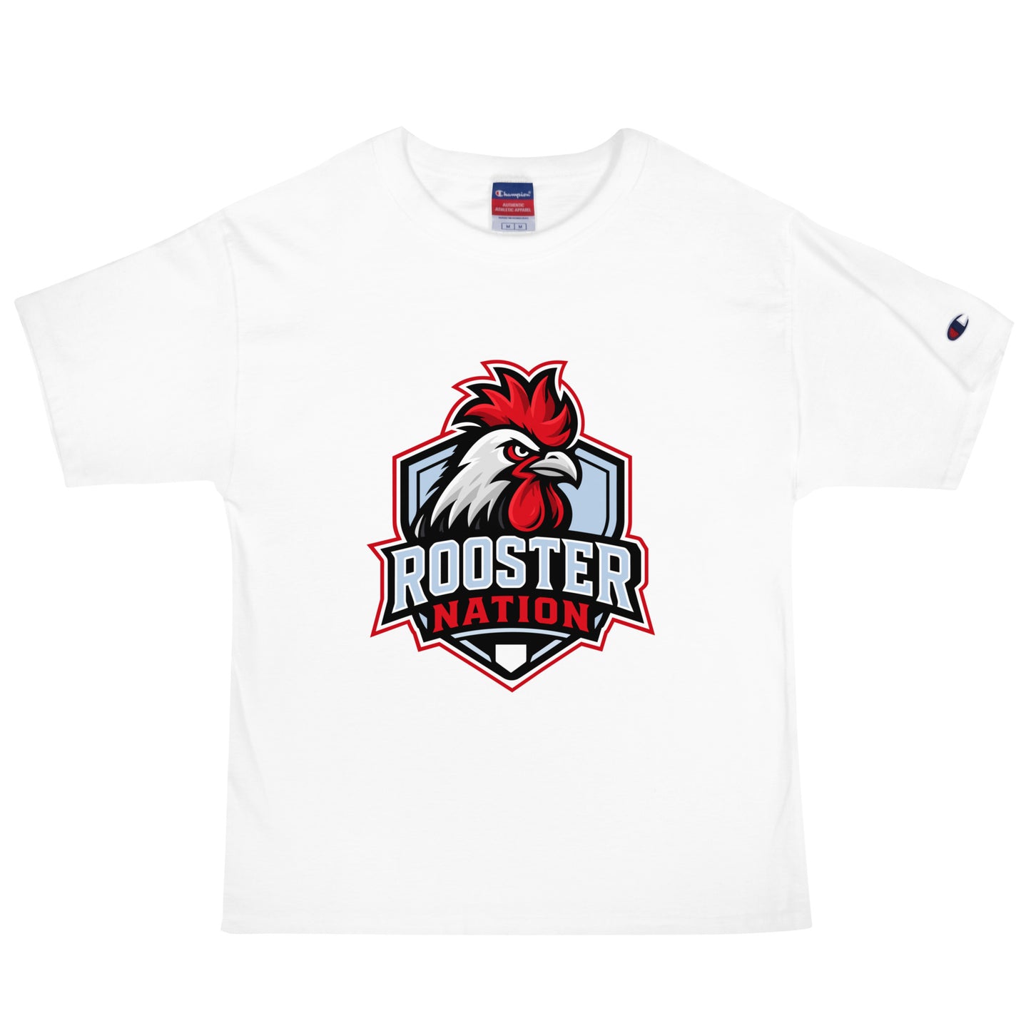 Signature | Champion T-Shirt | Rooster Nation | Shield Logo
