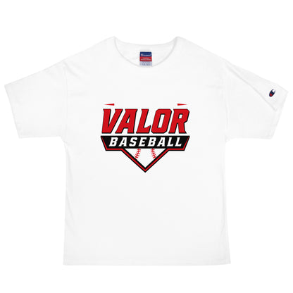 Signature | Champion T-Shirt | South Bend Valor Baseball | Vanguard Logo