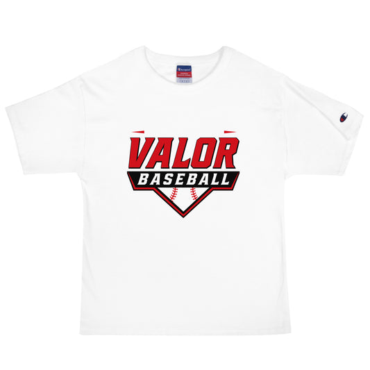 Signature | Champion T-Shirt | South Bend Valor Baseball | Vanguard Logo