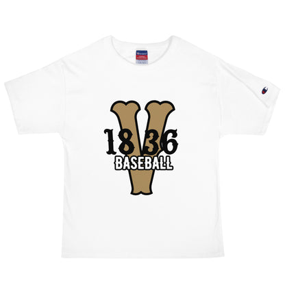 Signature | Champion T-Shirt | 1836 Volunteers Baseball | Crest Logo