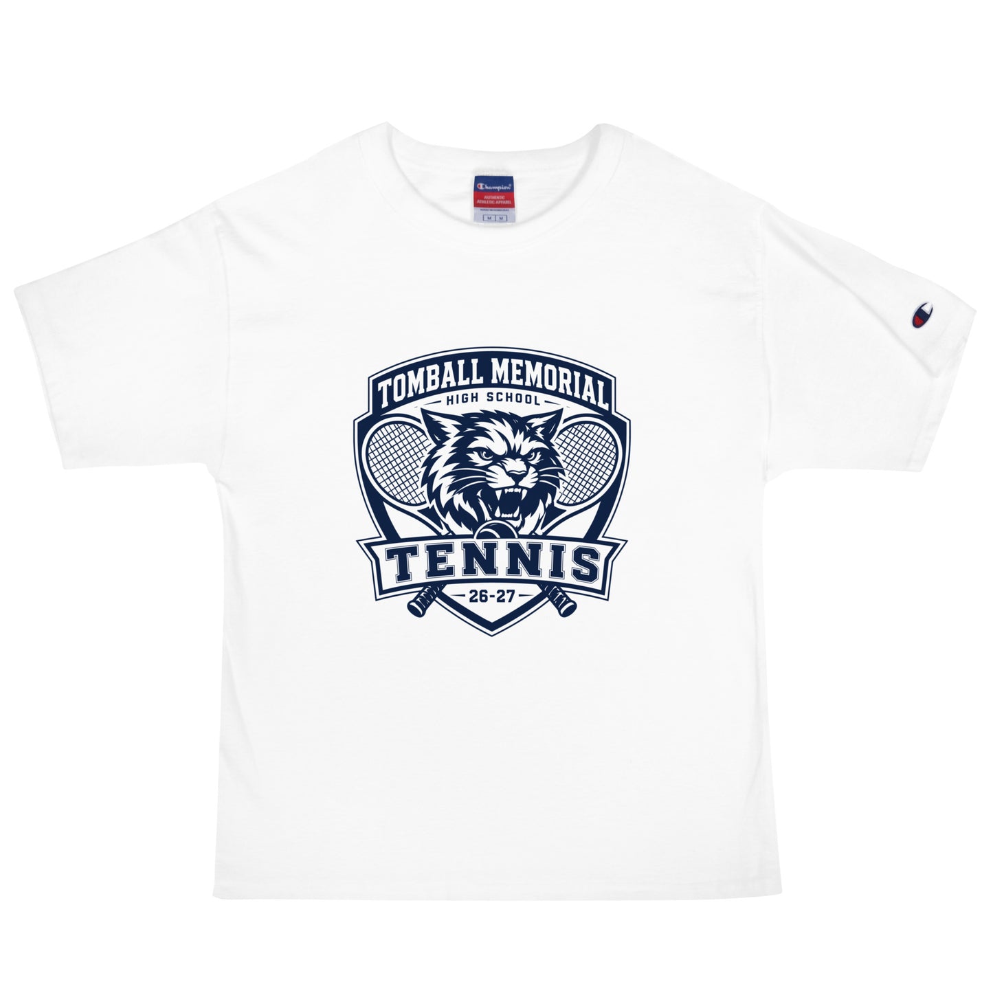 Signature | Champion T-Shirt | TMHS Tennis | Shield Logo