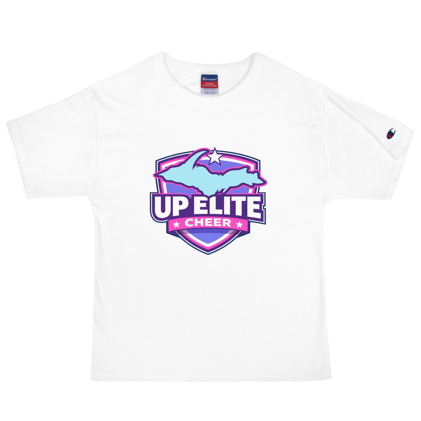 Signature | Champion T-Shirt | UP Elite Cheer | Shield Logo