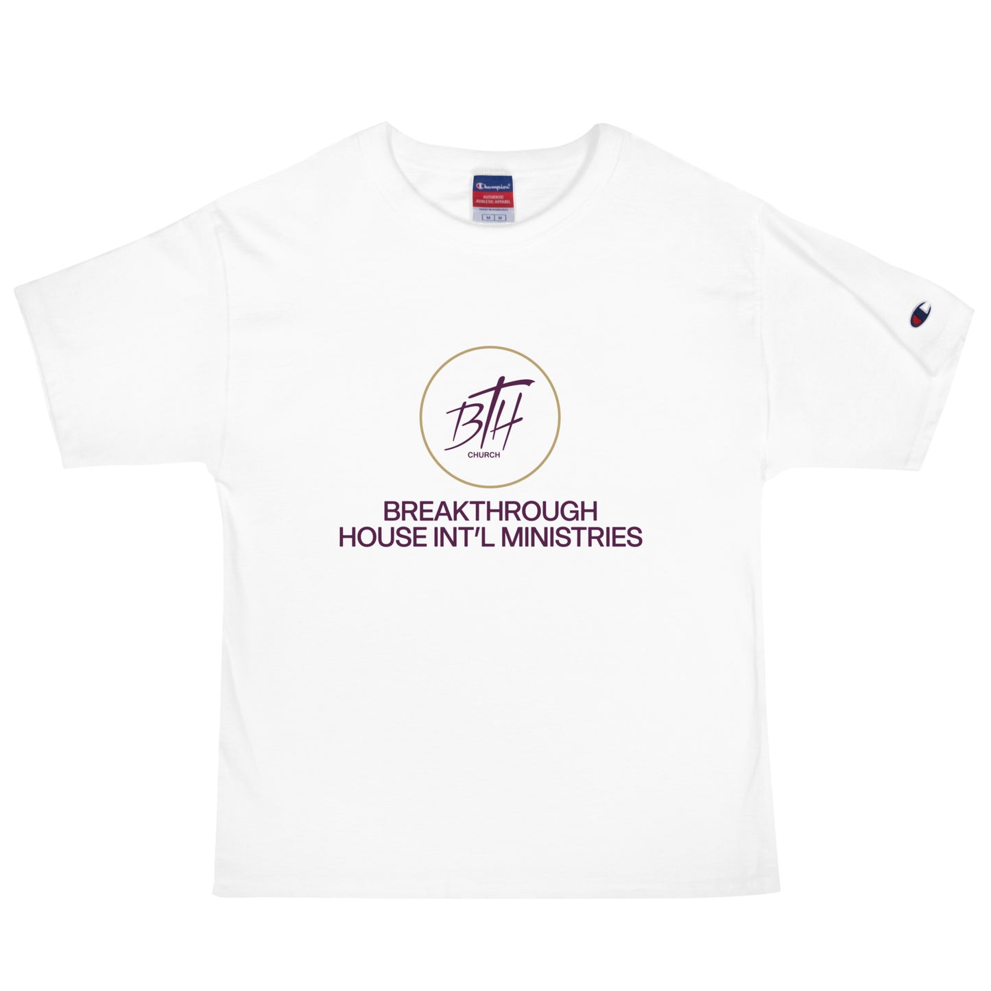 Signature | Champion T-Shirt | Breakthrough House International Ministries | Crest Logo