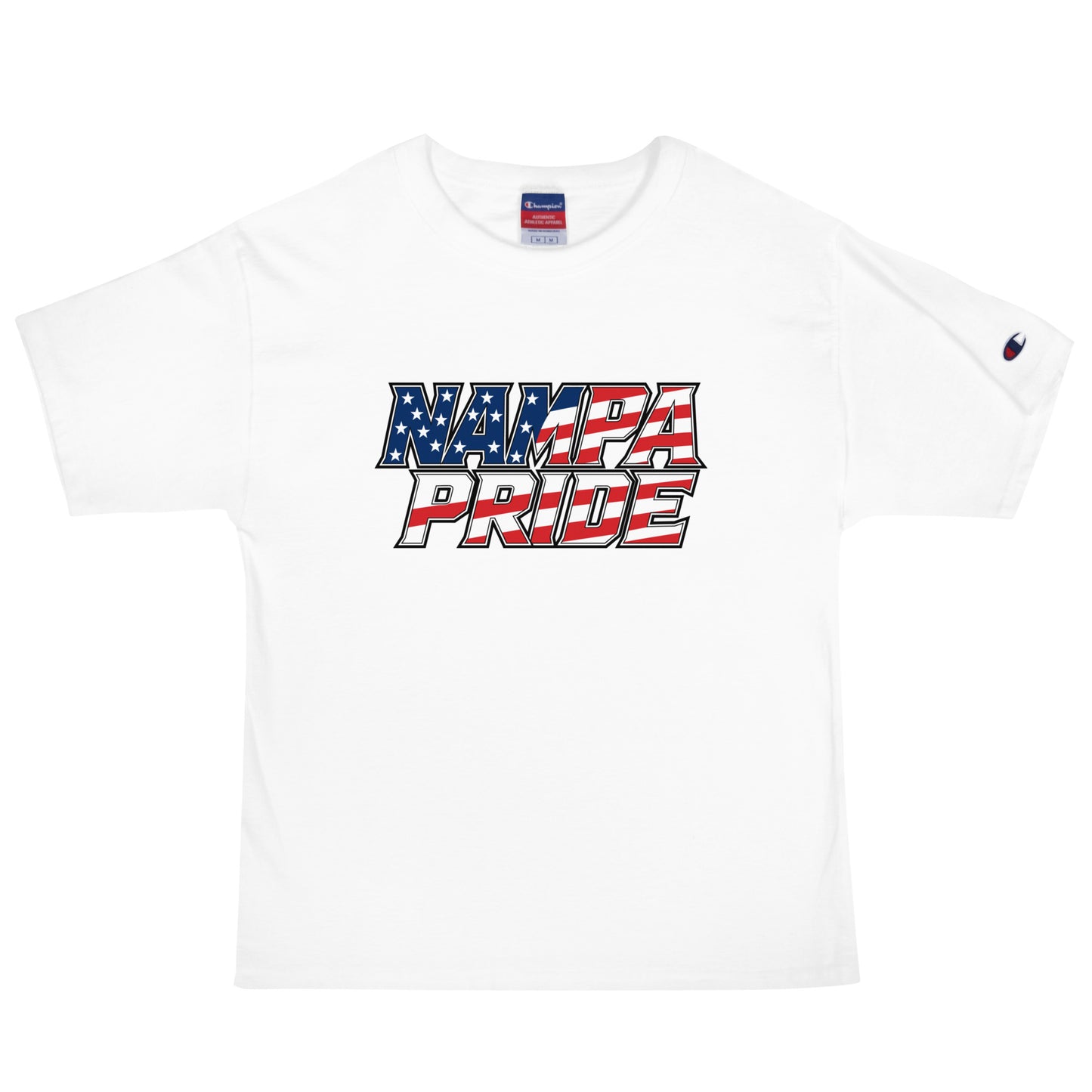 Signature | Champion T-Shirt | Nampa Pride | Modern Script Logo