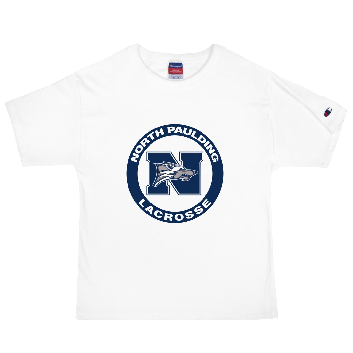 Signature | Champion T-Shirt | North Paulding Lacrosse | Badge Logo