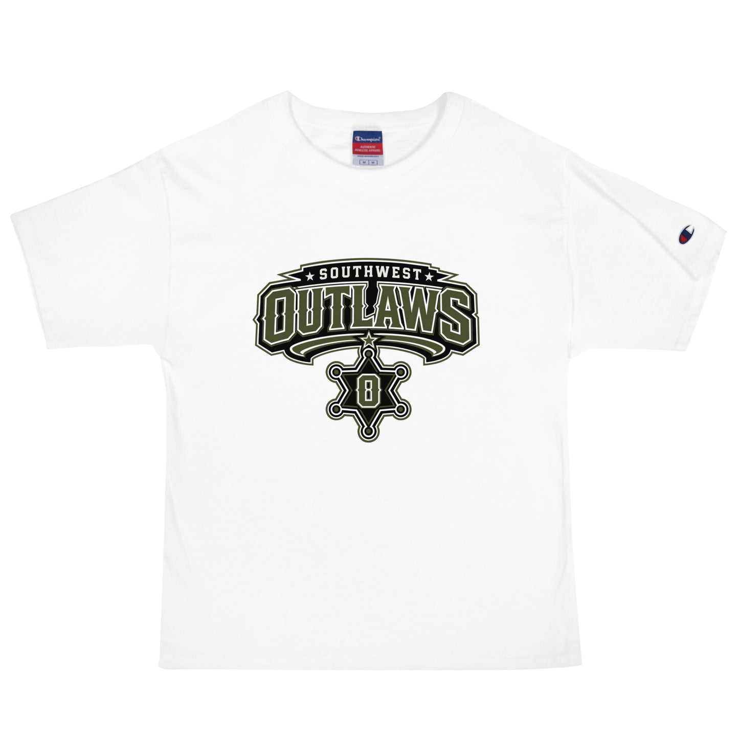 Signature | Champion T-Shirt | Southwest Outlaws | Frontier Athletics Logo