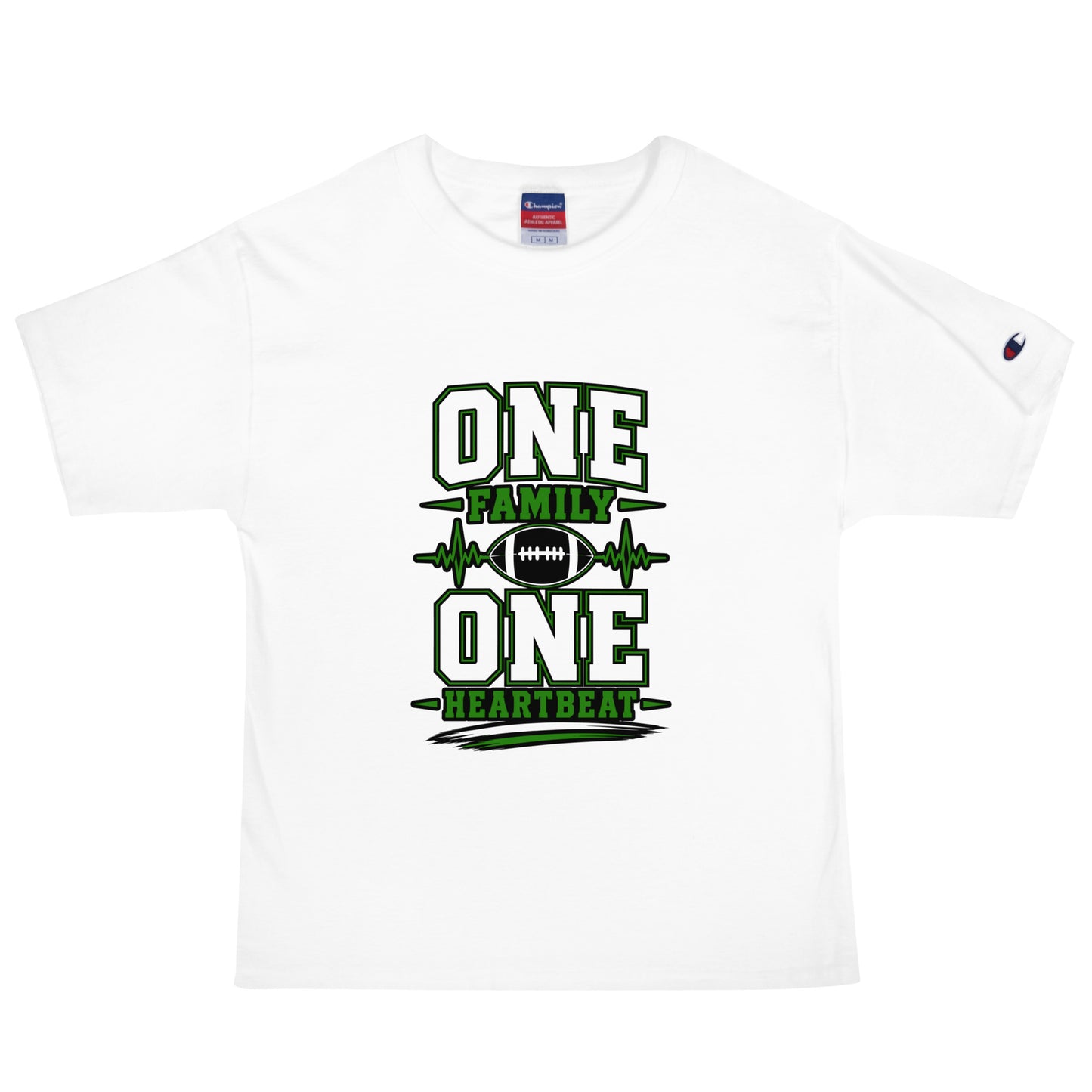 Signature | Champion T-Shirt | Celina Black Football | Modern Script Logo