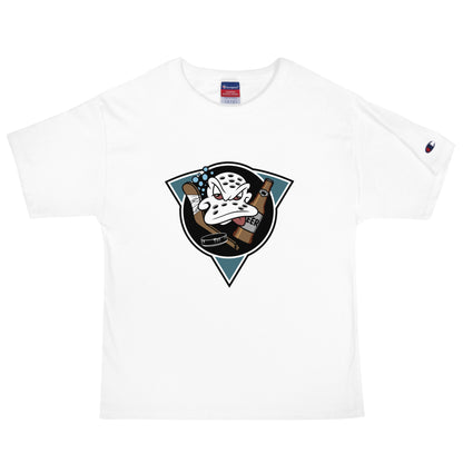 Signature | Champion T-Shirt | Mighty Drunks | Crest Logo