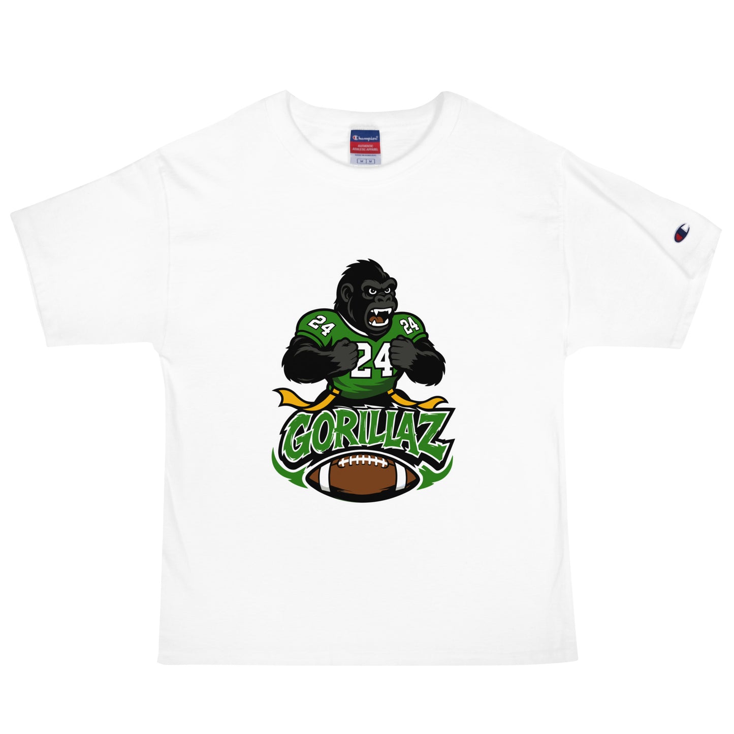 Signature | Champion T-Shirt | Gorillaz | Vanguard Logo