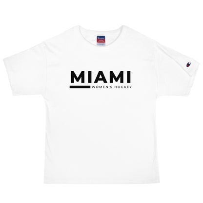 Signature | Champion T-Shirt | Miami Women's Hockey | Lettermark Logo