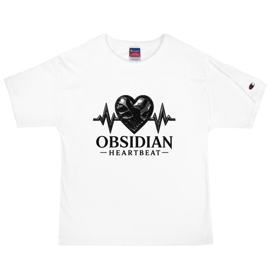 Signature | Champion T-Shirt | Obsidian Heartbeat | Pulse Athletics Logo