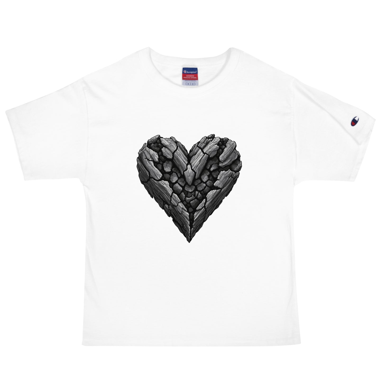 Signature | Champion T-Shirt | Obsidian Heartbeat | Emblem Logo