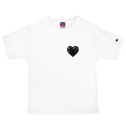 Signature | Champion T-Shirt | Obsidian Heartbeat | Heart Crest Logo