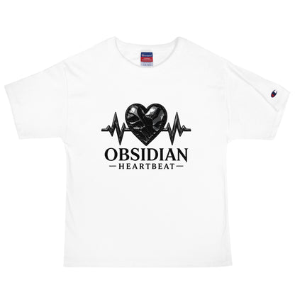 Signature | Champion T-Shirt | Obsidian Heartbeat | Pulse Athletics Logo