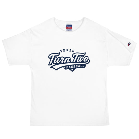 Signature | Champion T-Shirt | Texas Turn Two Baseball | Athletics Logo