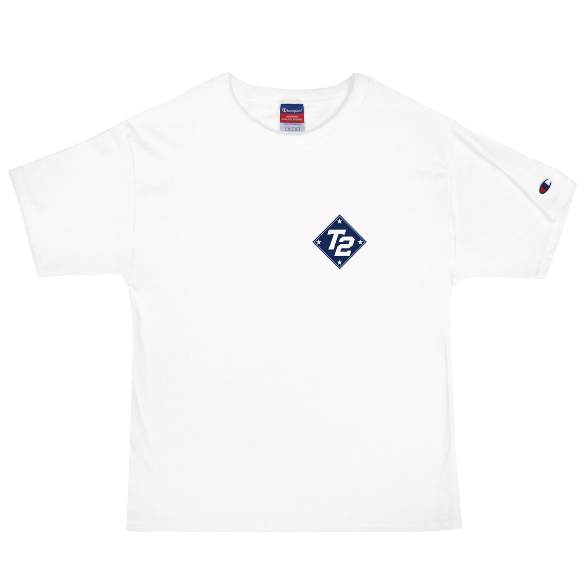 Signature | Champion T-Shirt | Texas Turn Two Baseball | Crest Logo
