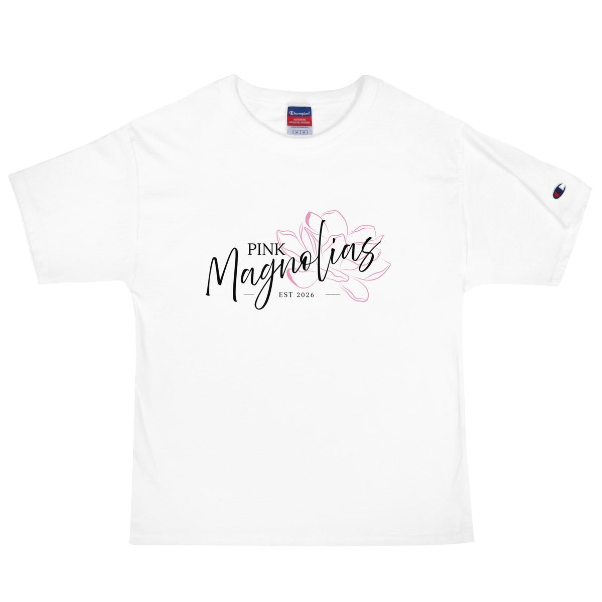 Signature | Champion T-Shirt | Pink Magnolias Dance | Lettermark Logo