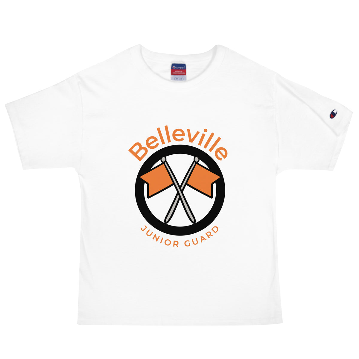 Signature | Champion T-Shirt | Belleville Community Guard Programs | Crest Logo