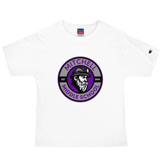Signature | Champion T-Shirt | Mitchell Middle School Softball | Badge Logo