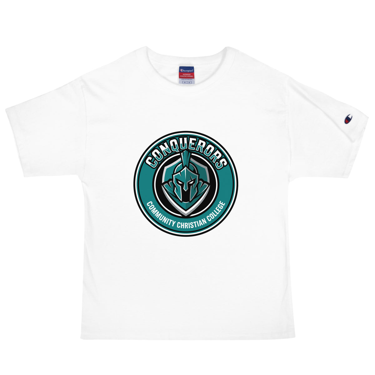 Signature | Champion T-Shirt | Community Christian College | Badge Logo