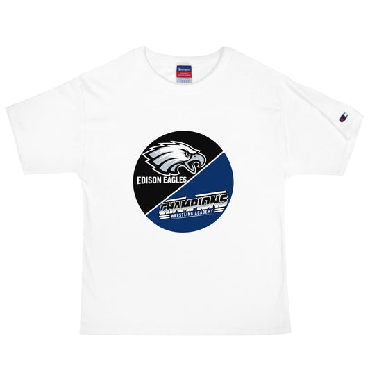 Signature | Champion T-Shirt | Edison Eagles/CWA Wrestling | Badge Logo