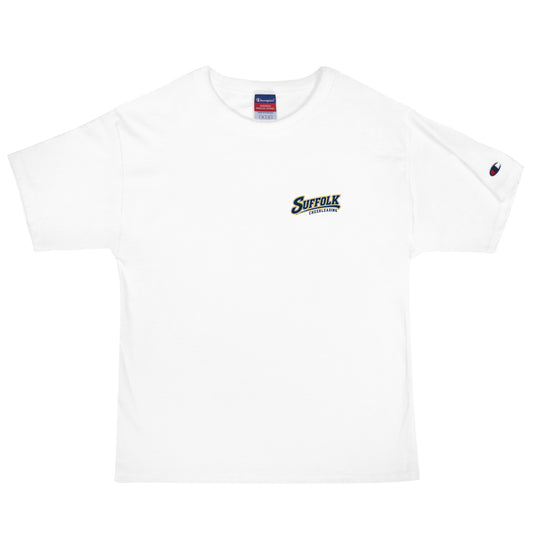 Signature | Champion T-Shirt | Suffolk University Cheerleading | Athletics Logo