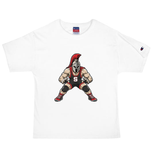Signature | Champion T-Shirt | Spartan Wrestling Club | Mascot Logo
