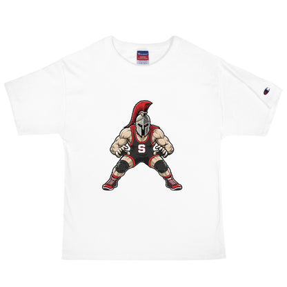 Signature | Champion T-Shirt | Spartan Wrestling Club | Mascot Logo