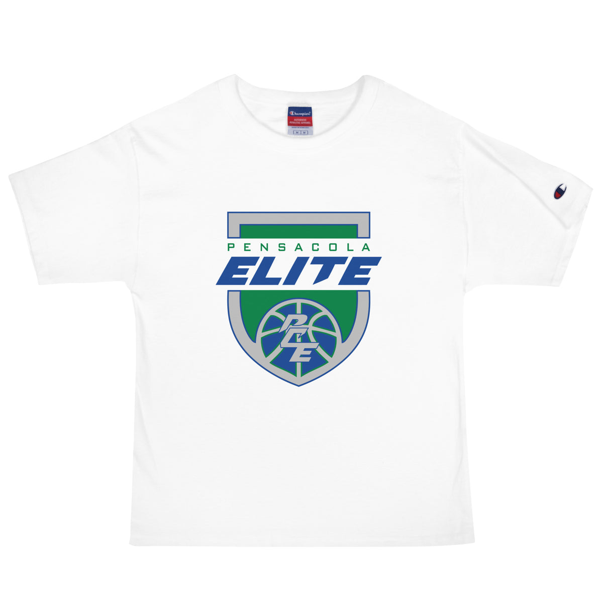 Signature | Champion T-Shirt | Pensacola Elite Inc. | Shield Logo