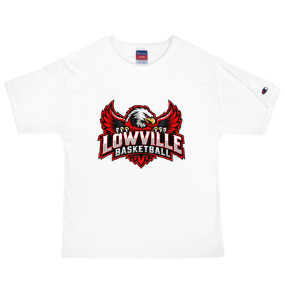 Signature | Champion T-Shirt | Lowville Girls Basketball | Emblem Logo