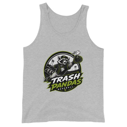 Performance | Tank Top | Trash Pandas Baseball Organization | Emblem Logo