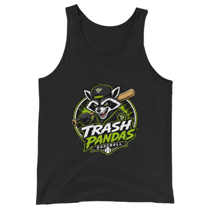 Performance | Tank Top | Trash Pandas Baseball Organization | Mascot Logo