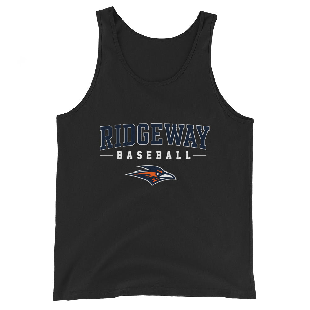 Performance | Tank Top | Ridgeway High School Baseball | Modern Script Logo