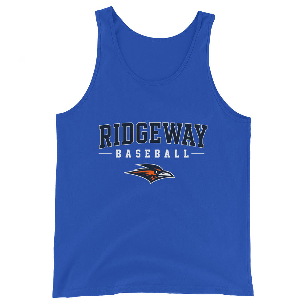 Performance | Tank Top | Ridgeway High School Baseball | Modern Script Logo