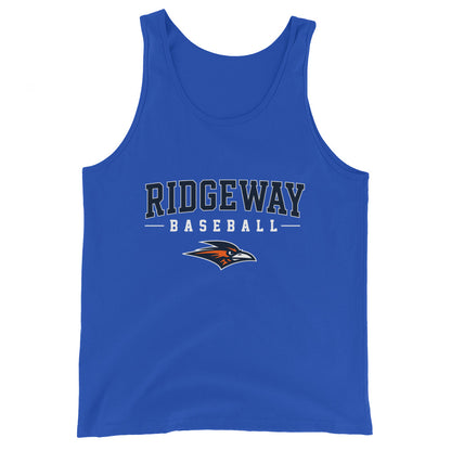 Performance | Tank Top | Ridgeway High School Baseball | Modern Script Logo