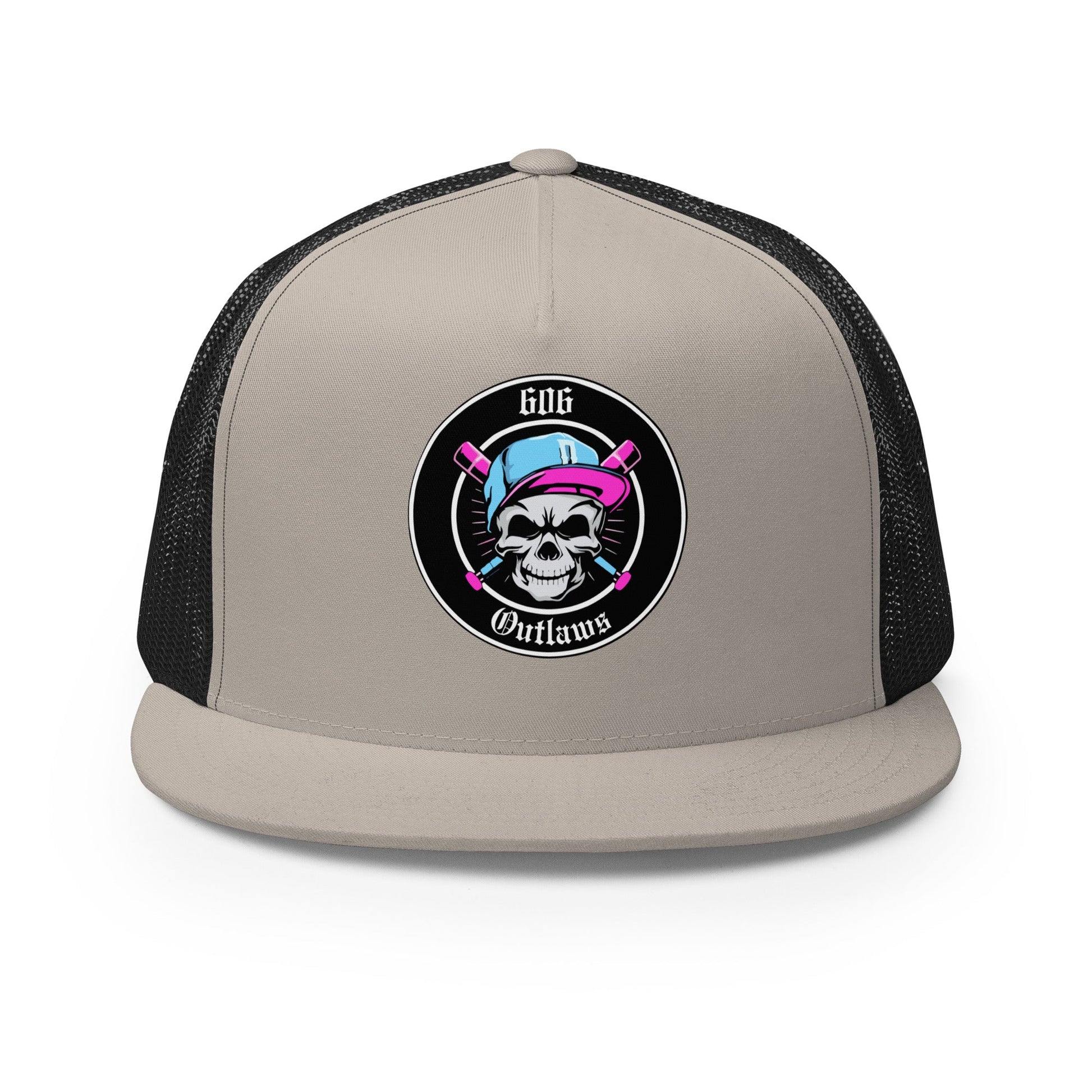 Performance | 5 Panel Trucker Cap | 606 Outlaws Baseball | Badge Logo