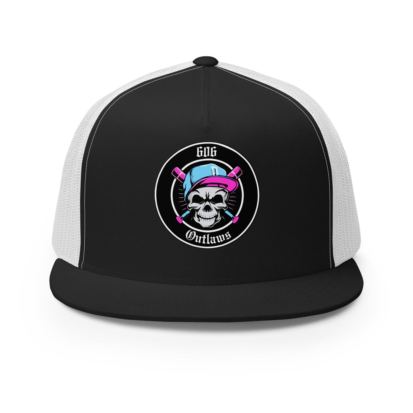 Performance | 5 Panel Trucker Cap | 606 Outlaws Baseball | Badge Logo