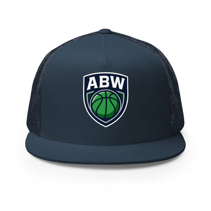 Performance | 5 Panel Trucker Cap | A Better Way Basketball Program | Shield Logo