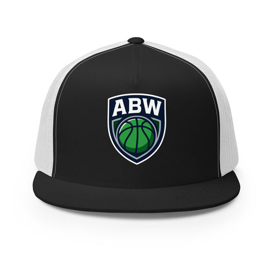 Performance | 5 Panel Trucker Cap | A Better Way Basketball Program | Shield Logo