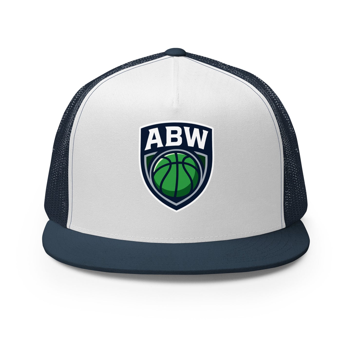 Performance | 5 Panel Trucker Cap | A Better Way Basketball Program | Shield Logo