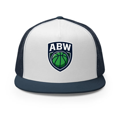 Performance | 5 Panel Trucker Cap | A Better Way Basketball Program | Shield Logo