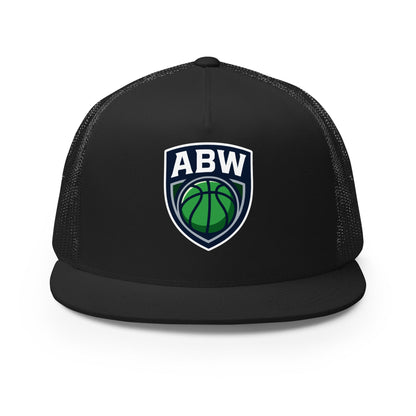 Performance | 5 Panel Trucker Cap | A Better Way Basketball Program | Shield Logo