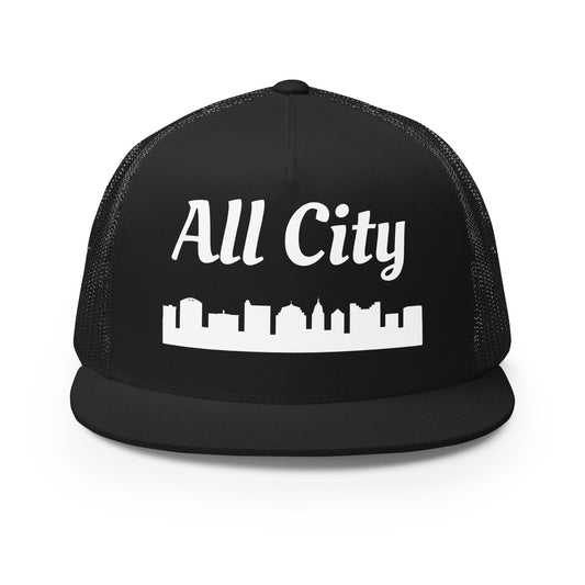 Performance | 5 Panel Trucker Cap | All City Volleyball Club | Alt Logo