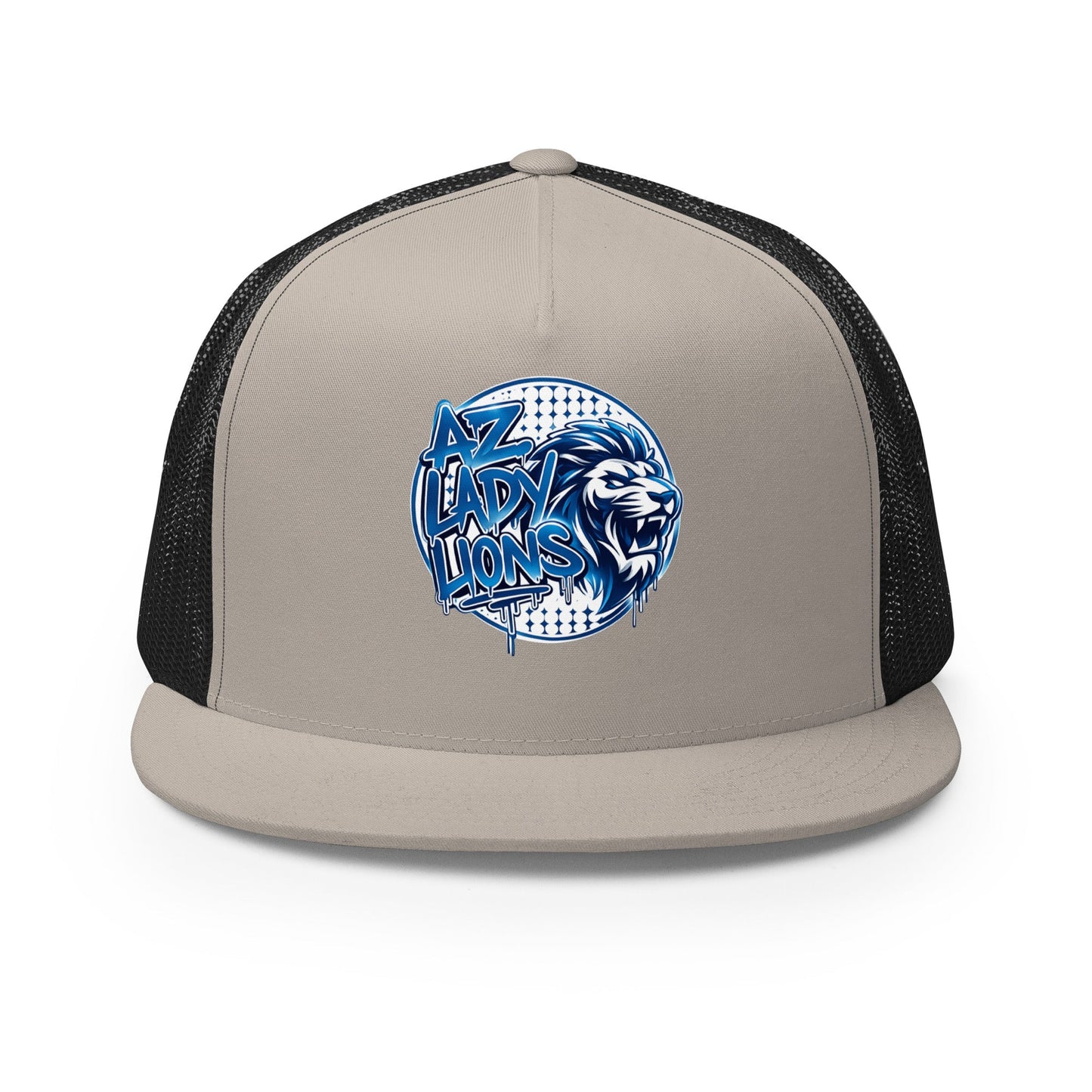 Performance | 5 Panel Trucker Cap | Arizona Lady Lions | Mascot Logo