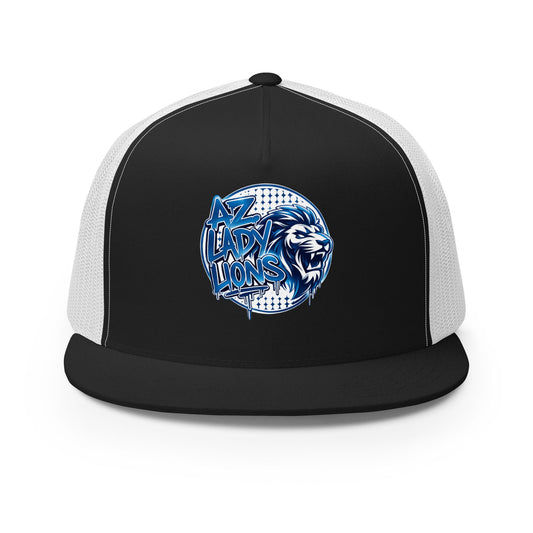 Performance | 5 Panel Trucker Cap | Arizona Lady Lions | Mascot Logo