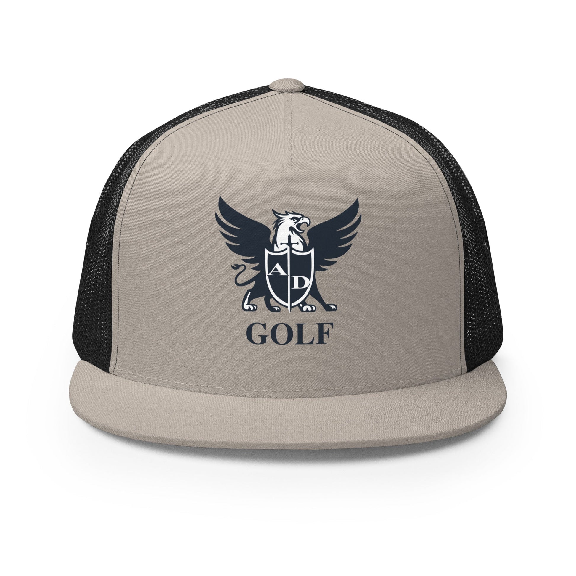 Performance | 5 Panel Trucker Cap | Arma Dei Academy Golf | Griffin Logo