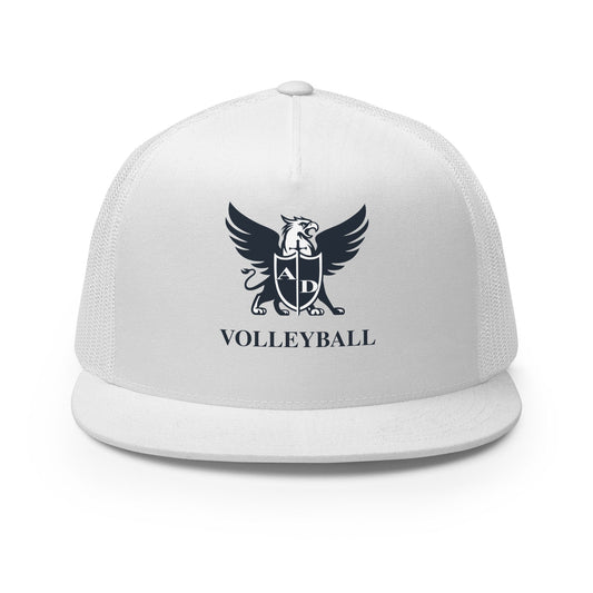 Performance | 5 Panel Trucker Cap | Arma Dei Academy Volleyball | Griffin Logo