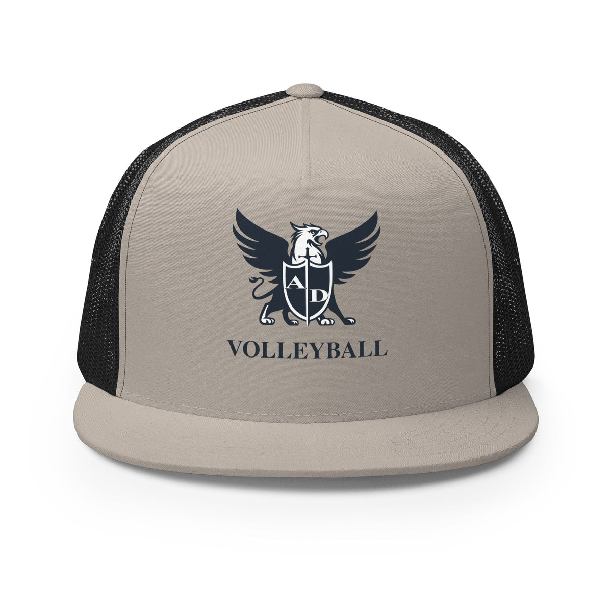 Performance | 5 Panel Trucker Cap | Arma Dei Academy Volleyball | Griffin Logo